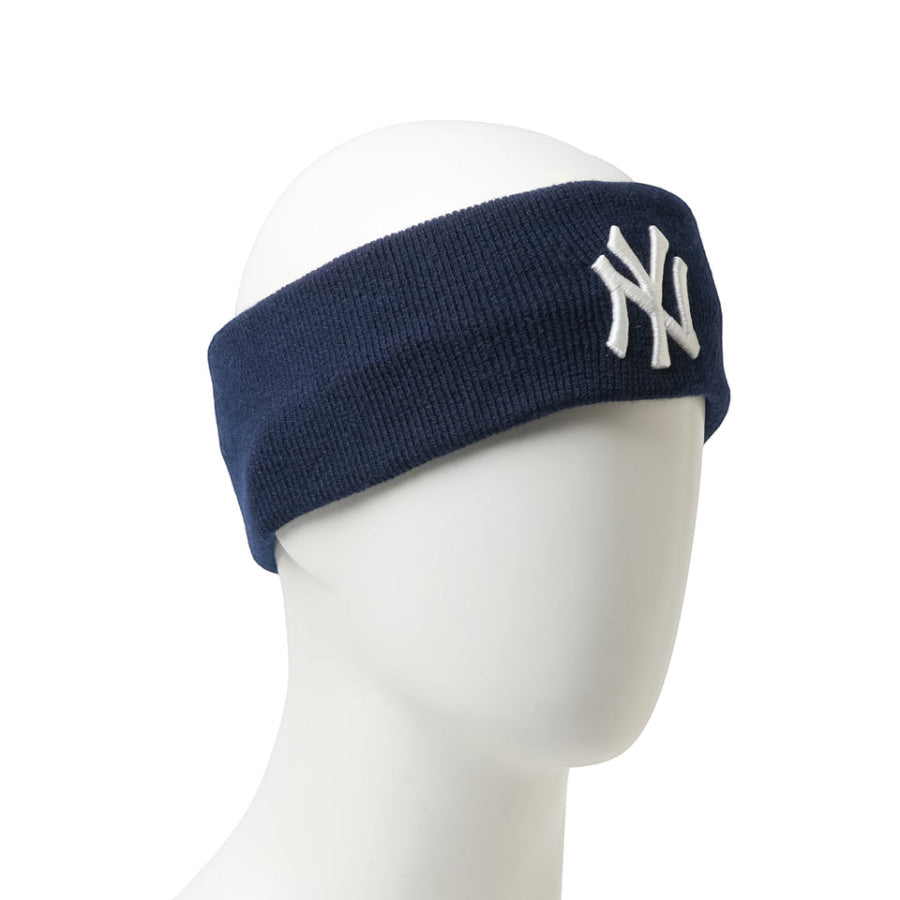 NEW ERA リブニットヘアバンド ニューヨーク・ヤンキース ネイビー マネキン 右斜め向き 15135190