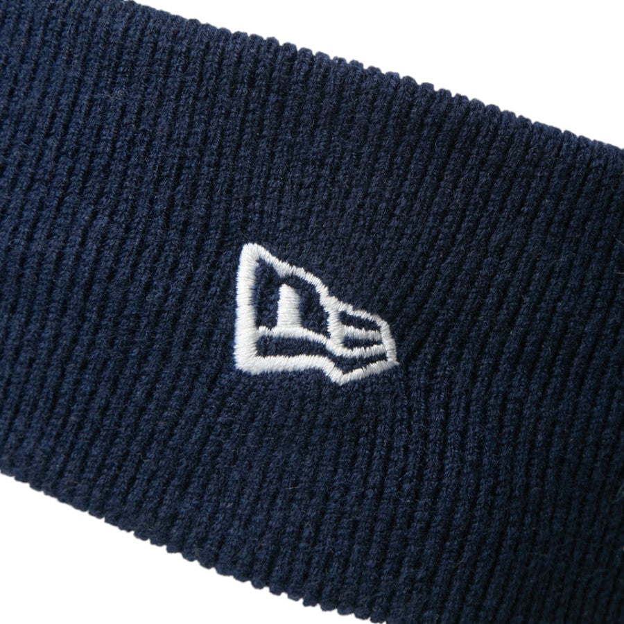 NEW ERA リブニットヘアバンド ニューヨーク・ヤンキース ネイビー NEフラッグロゴ刺繍アップ 15135190