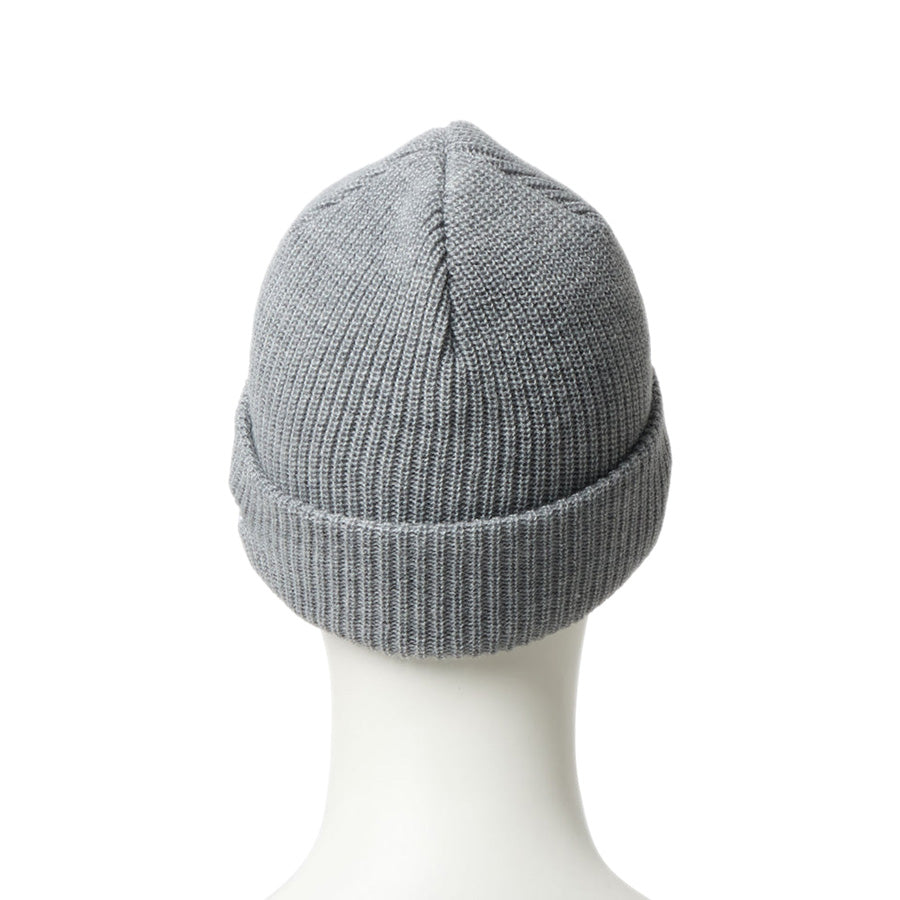 NEW ERA ソフト カフニット ベーシック ニットキャップ ヘザーグレー マネキン着用 背面 15119597