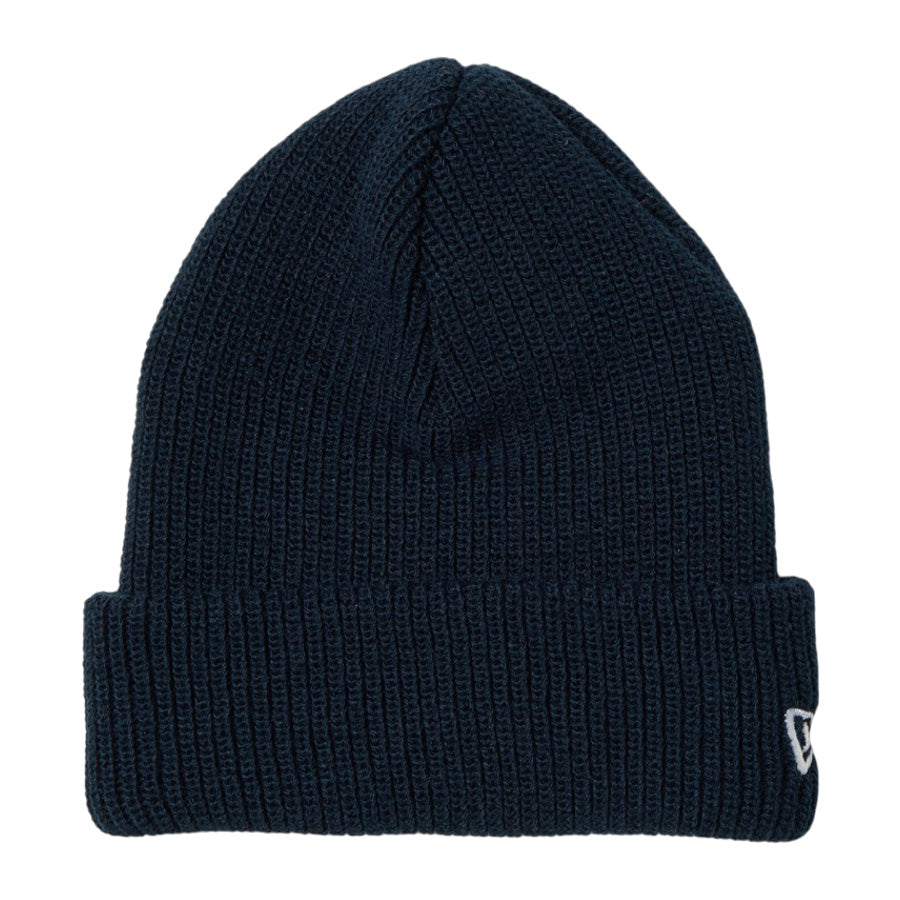 NEW ERA ソフト カフニット ベーシック ニットキャップ ネイビー 正面 14669926