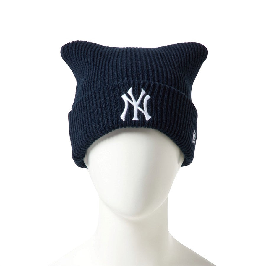 NEW ERA スクエアニット Powered by GORO ニューヨーク・ヤンキース ネイビー マネキン着用 正面 15176536
