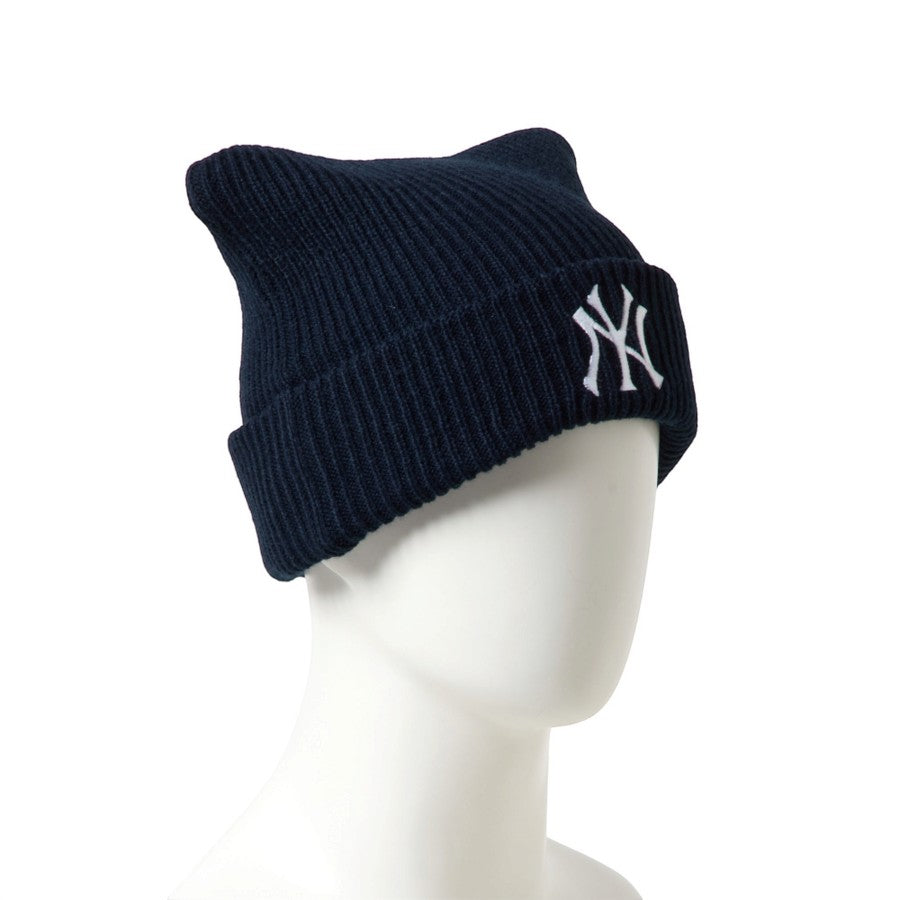 NEW ERA スクエアニット Powered by GORO ニューヨーク・ヤンキース ネイビー マネキン着用 右斜め 15176536