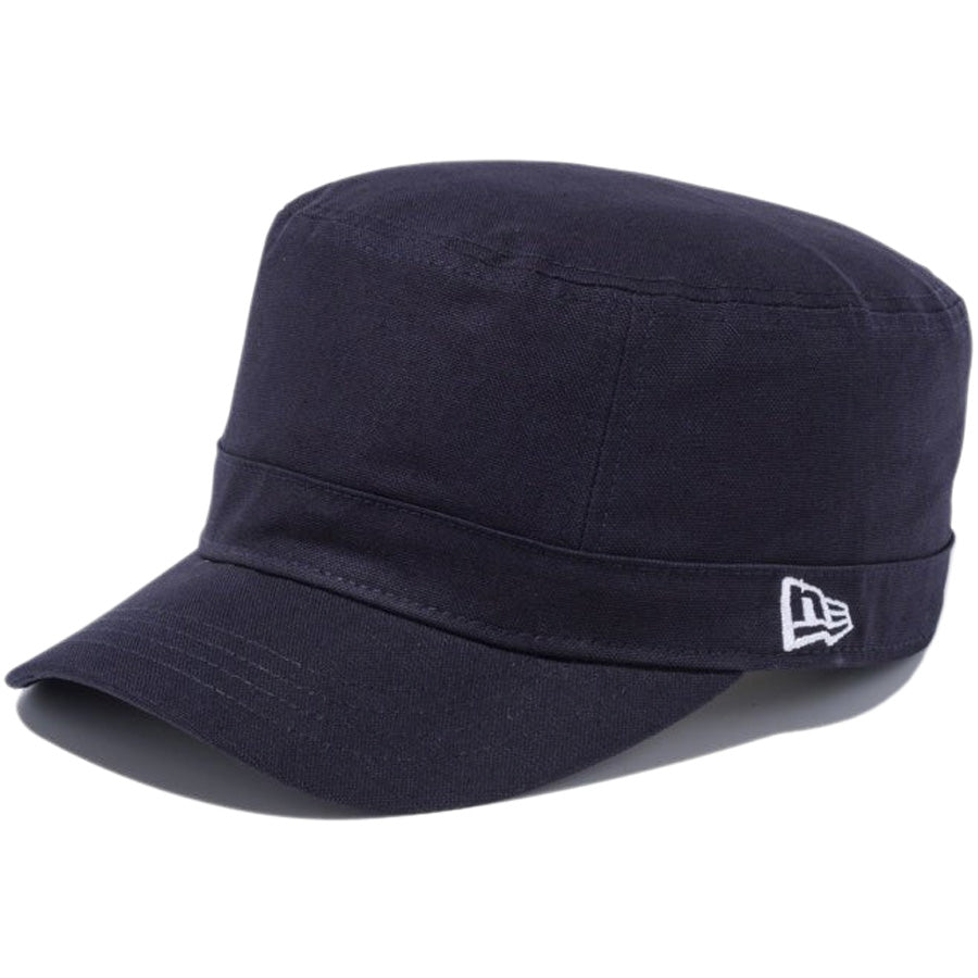 NEW ERA WM-01 ベーシック ダックコットン ネイビー ホワイト 左斜め 13561910