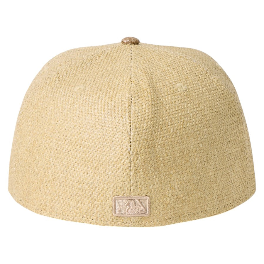 NEW ERA 59FIFTY ニューヨーク・ヤンキース Paper Straw MLBバッターマンロゴ