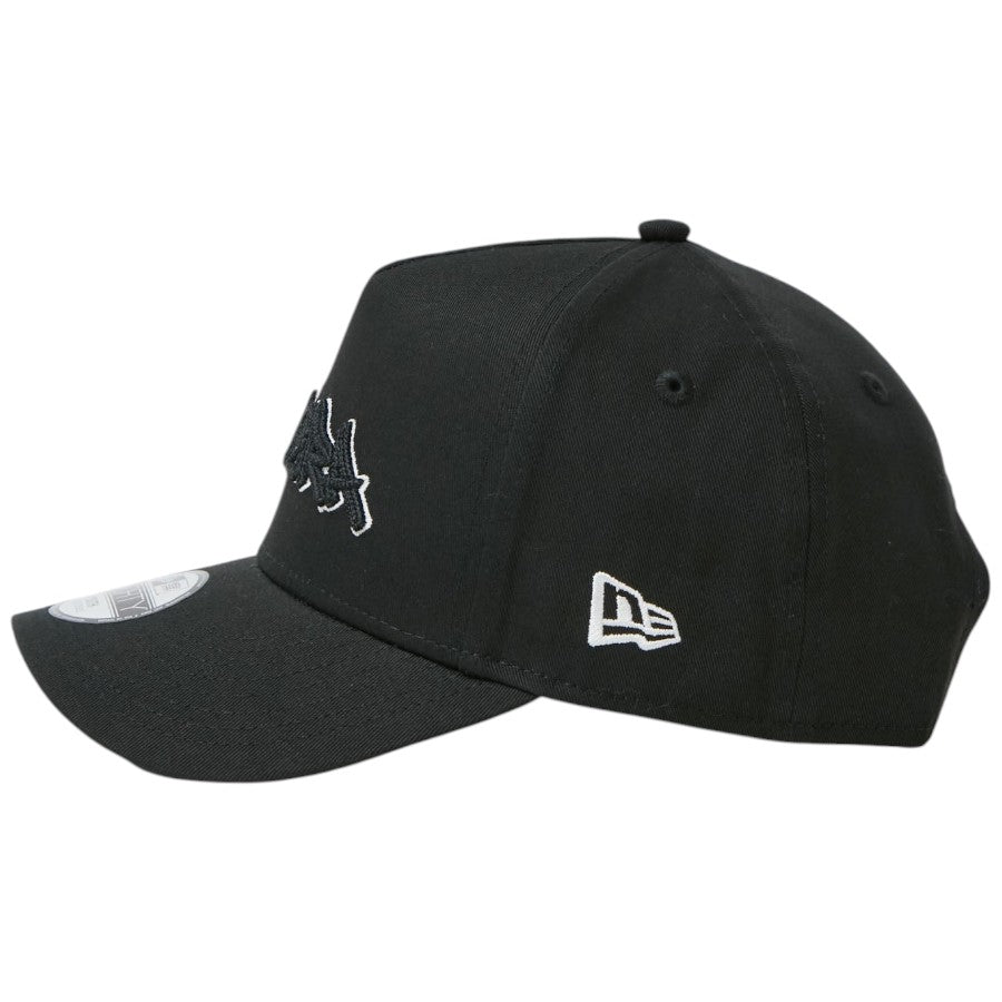 NEW ERA Youth 9FORTY A-Frame Tagging Logo キッズ キャップ ブラック 左向き NEフラッグロゴ刺繍 15124984