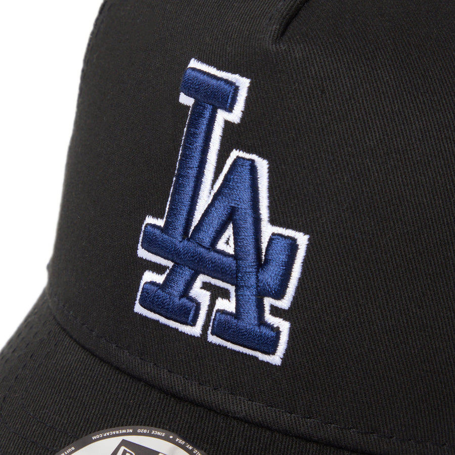 NEW ERA Youth 9FORTY A-Frame ドジャース フロントLAロゴ刺繍アップ画像