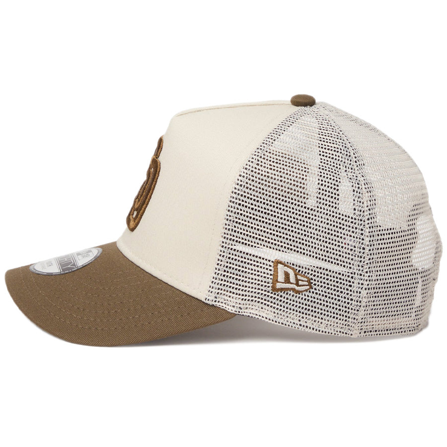 NEW ERA キッズ Youth 9FORTY A-Frame パドレス 左側NEフラッグ刺繍