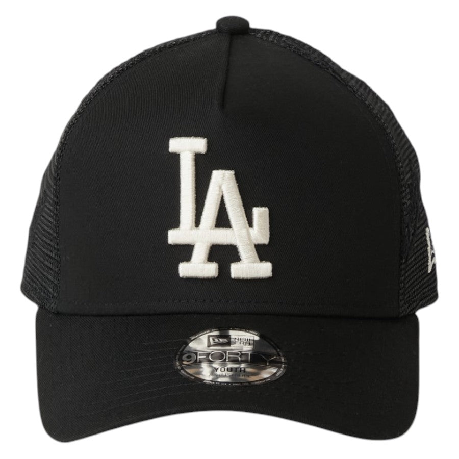 NEW ERA キッズ Youth 9FORTY A-Frame トラッカー ドジャース 正面デザイン