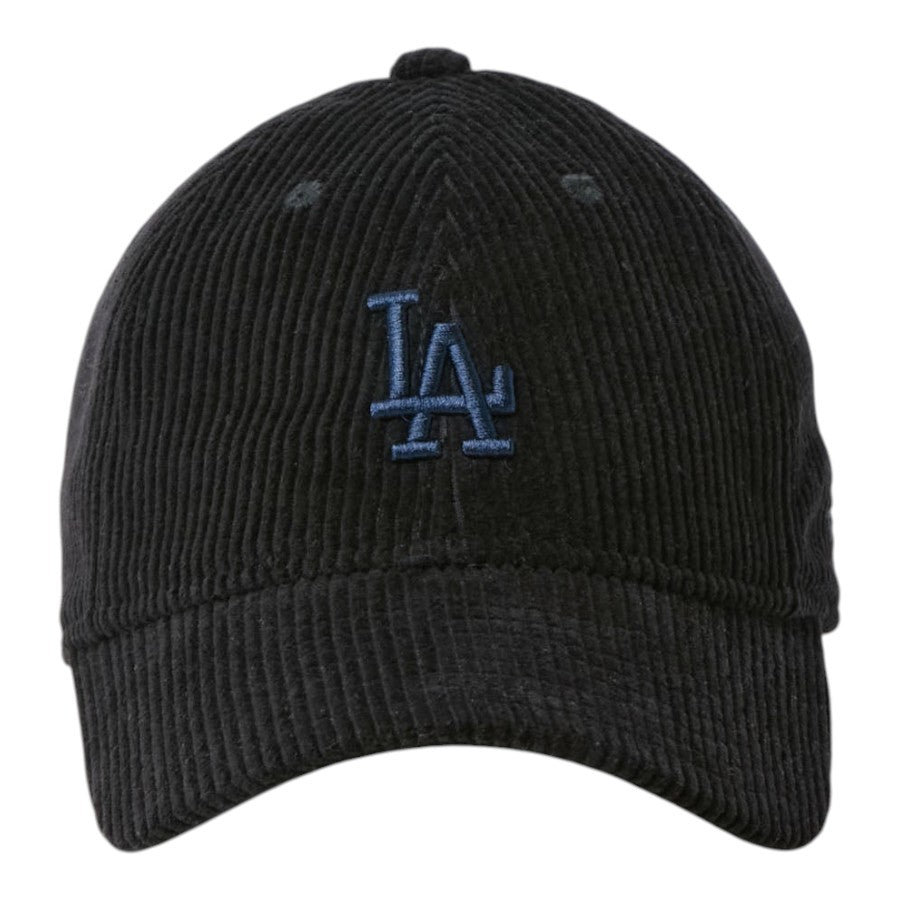 NEW ERA Youth 9TWENTY Corduroy ロサンゼルス・ドジャース キッズキャップ ブラック 正面 15125031