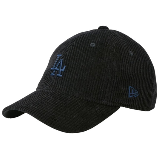 NEW ERA Youth 9TWENTY Corduroy ロサンゼルス・ドジャース キッズキャップ ブラック 左斜め 15125031