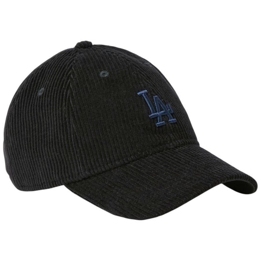 NEW ERA Youth 9TWENTY Corduroy ロサンゼルス・ドジャース キッズキャップ ブラック 右斜め 15125031