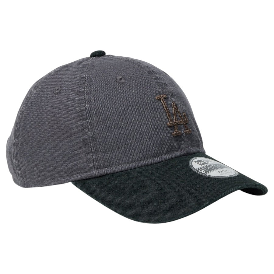 NEW ERA Youth 9TWENTY ドジャース グラファイト/ブラック 右斜め画像