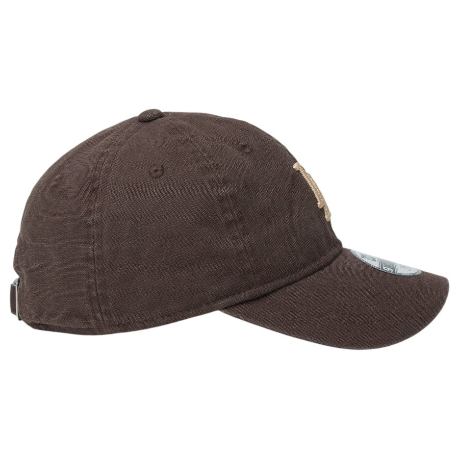 NEW ERA Youth 9TWENTY ドジャース ブラウンスエード 右側面
