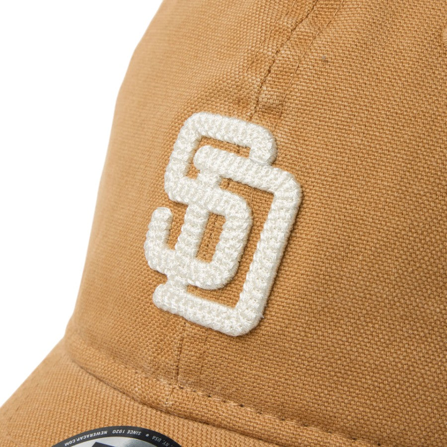 NEW ERA（ニューエラ）キッズ Youth 9TWENTY サンディエゴ・パドレス Cooperstown Washed Duck ライトブロンズ キャップ 14747035