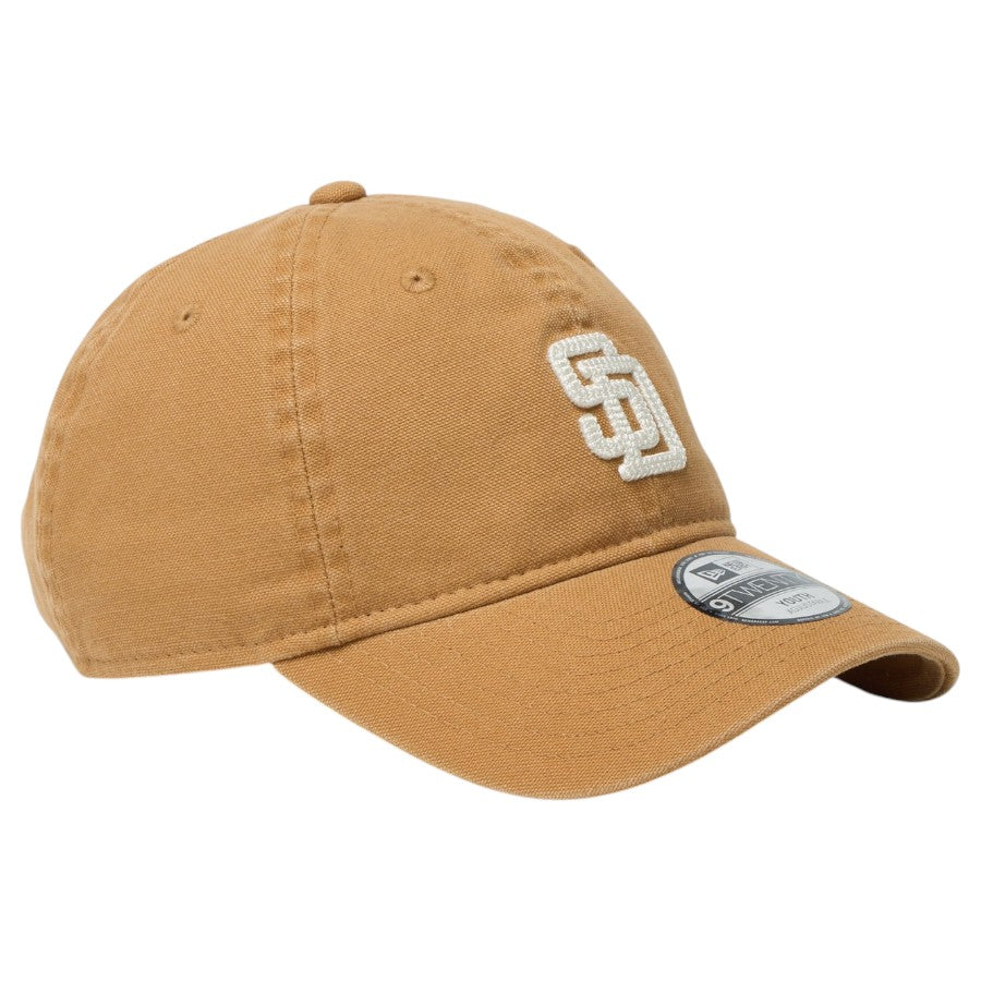 NEW ERA（ニューエラ）キッズ Youth 9TWENTY サンディエゴ・パドレス Cooperstown Washed Duck ライトブロンズ キャップ 14747035