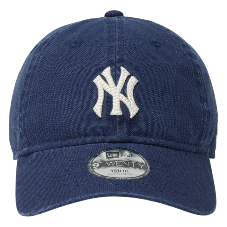NEW ERA キッズ Youth 9TWENTY ニューヨーク・ヤンキース Cooperstown Washed Duck 正面デザイン