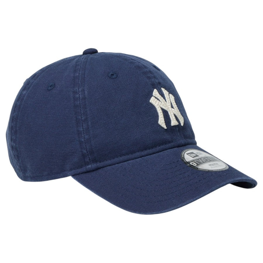 NEW ERA キッズ Youth 9TWENTY ニューヨーク・ヤンキース Cooperstown Washed Duck 右斜め画像