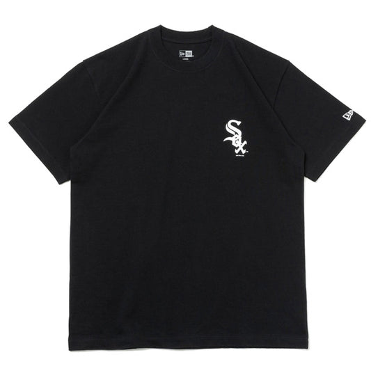 NEW ERA ニューエラ 半袖 コットン Tシャツ MLB Apparel World Series シカゴ・ホワイトソックス ブラック レギュラーフィット