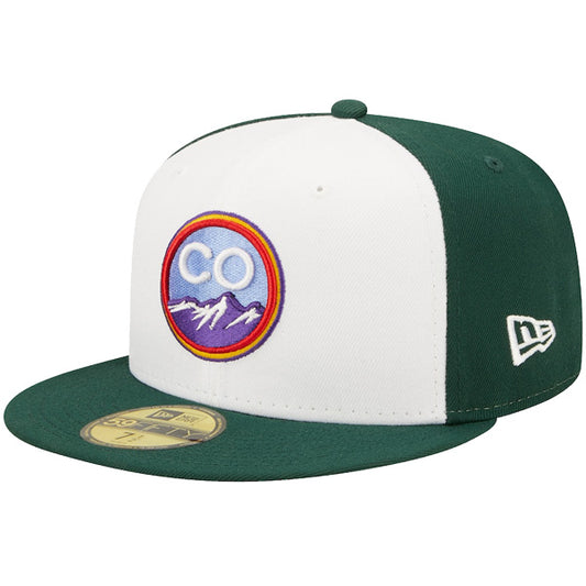 NEW ERA ニューエラ 59FIFTY オンフィールド 2024 MLB City Connect コロラド・ロッキーズ ホワイト / ダークグリーン