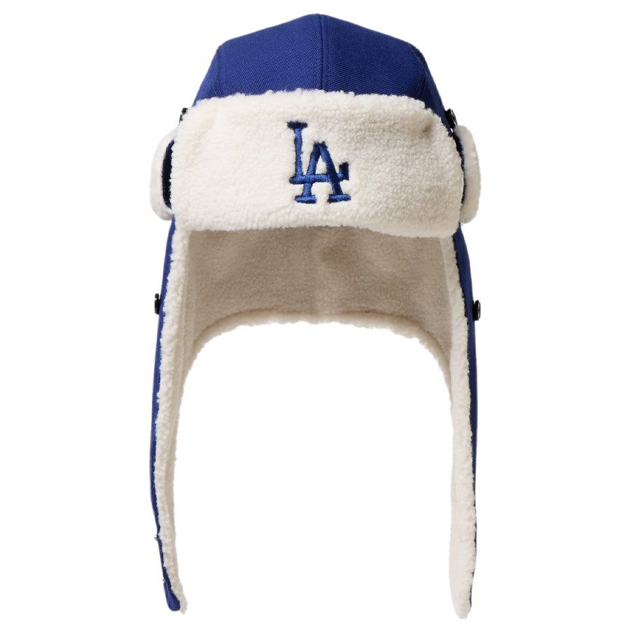 NEW ERA ( ニューエラ ) トラッパー ロサンゼルス ドジャース ダークロイヤル パイロットキャップ 14667624