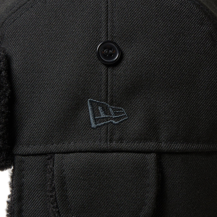 NEW ERA ( ニューエラ ) トラッパー パイロットキャップ ポーラテック フリース ブラック 14667629