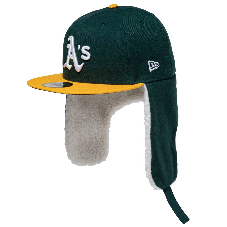 NEW ERA ( ニューエラ ) 59FIFTY Dog Ear オークランド アスレチックス ドッグイヤー ダークグリーン×ゴールド 14866620