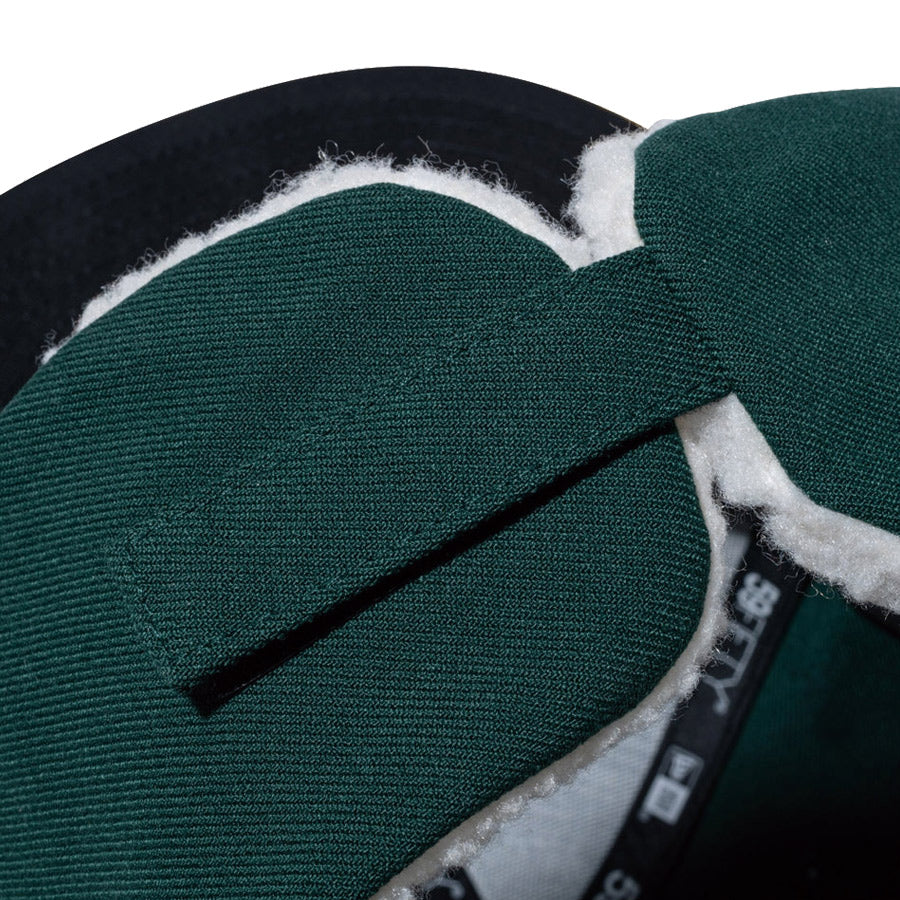 NEW ERA ( ニューエラ ) 59FIFTY Dog Ear オークランド アスレチックス ドッグイヤー ダークグリーン×ゴールド 14866620
