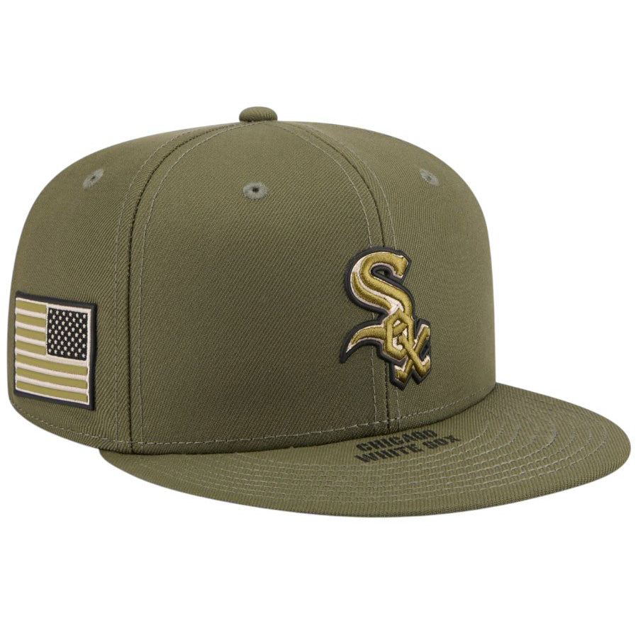 NEW ERA 59FIFTY ホワイトソックス Armed Forces Day 右斜め USフラッグ