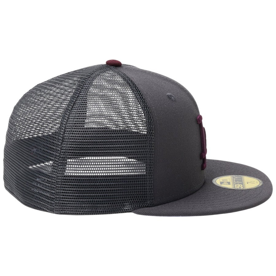 NEW ERA 59FIFTY トラッカー ロサンゼルス・ドジャース Hydrangea 右側面