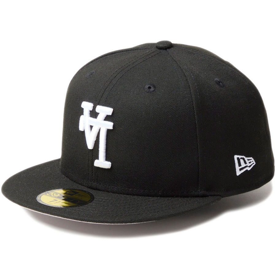 NEW ERA（ニューエラ）59FIFTY ドジャース Upside Down ブラック 左斜め