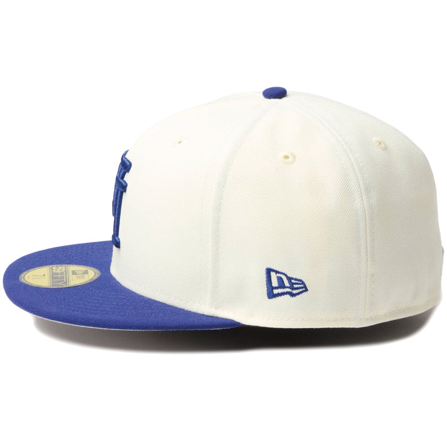 NEW ERA（ニューエラ）フラッグロゴ刺繍 クロームホワイト 左側