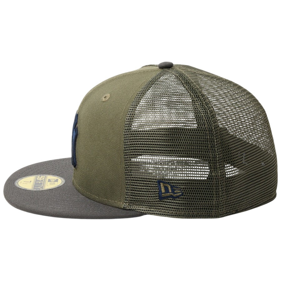 NEW ERA 59FIFTY トラッカー ニューヨーク・ヤンキース フラッグロゴ刺繍