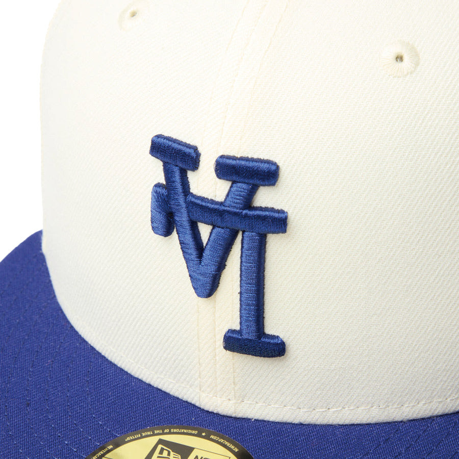 NEW ERA（ニューエラ）ドジャース 逆さロゴ刺繍 クロームホワイト