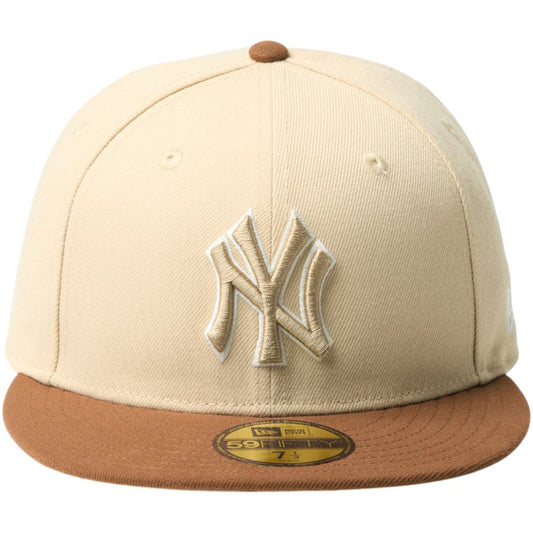 NEW ERA 59FIFTY ヤンキース オーツミルク トッフィー 正面