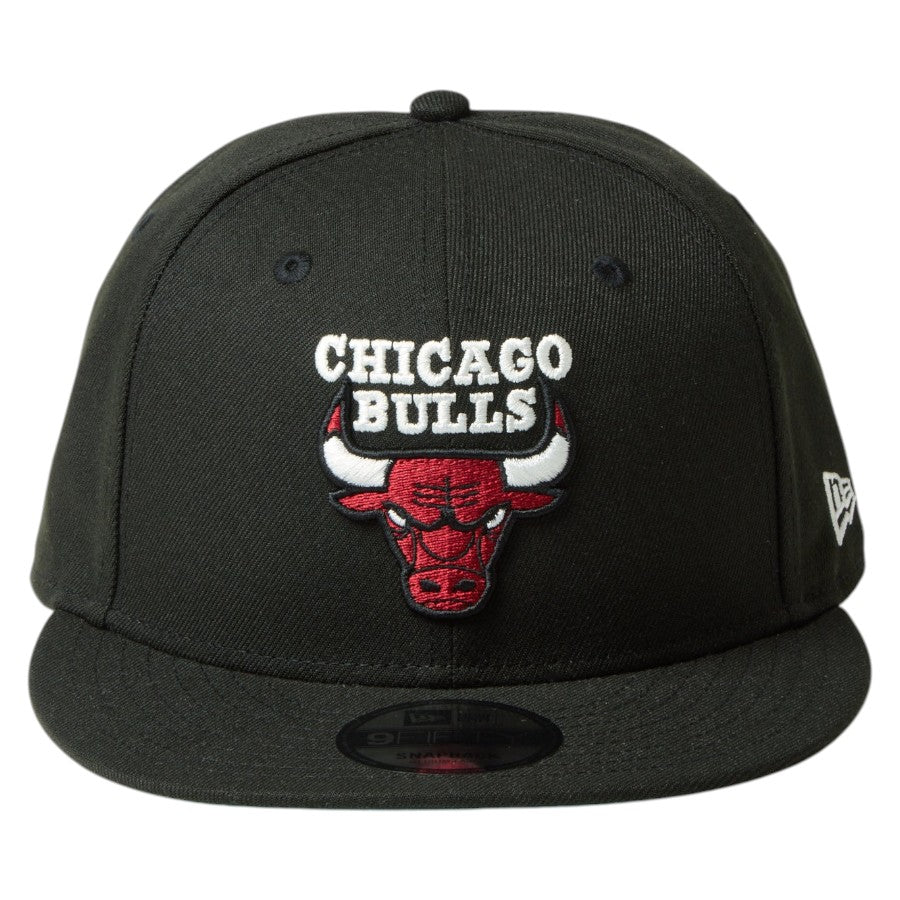 NEW ERA 9FIFTY ブルズ ブラック 正面デザイン