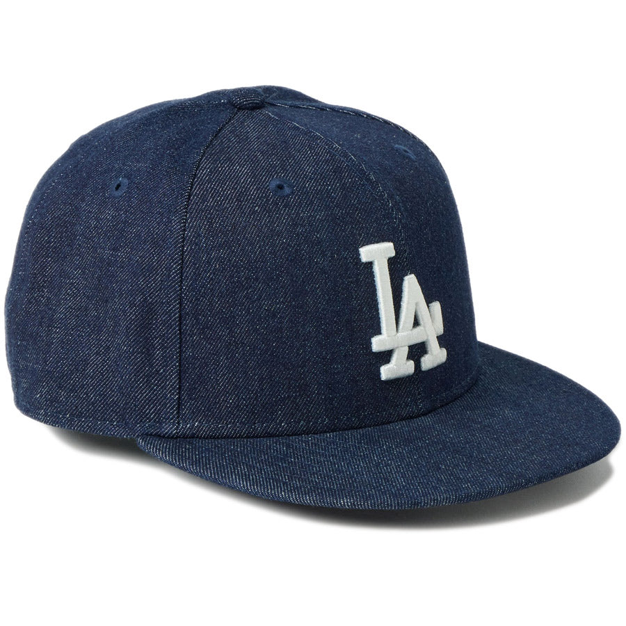 NEW ERA（ニューエラ） ドジャース デニムキャップ 右斜め