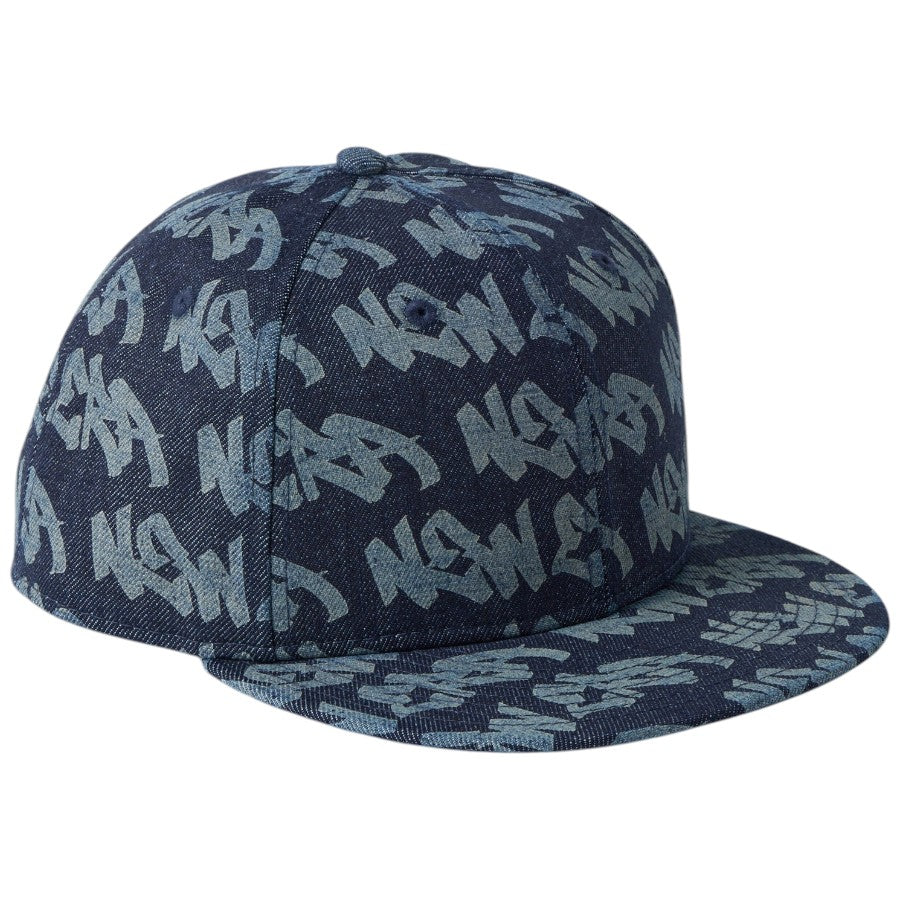 NEW ERA デニムキャップ 右斜めスタイル