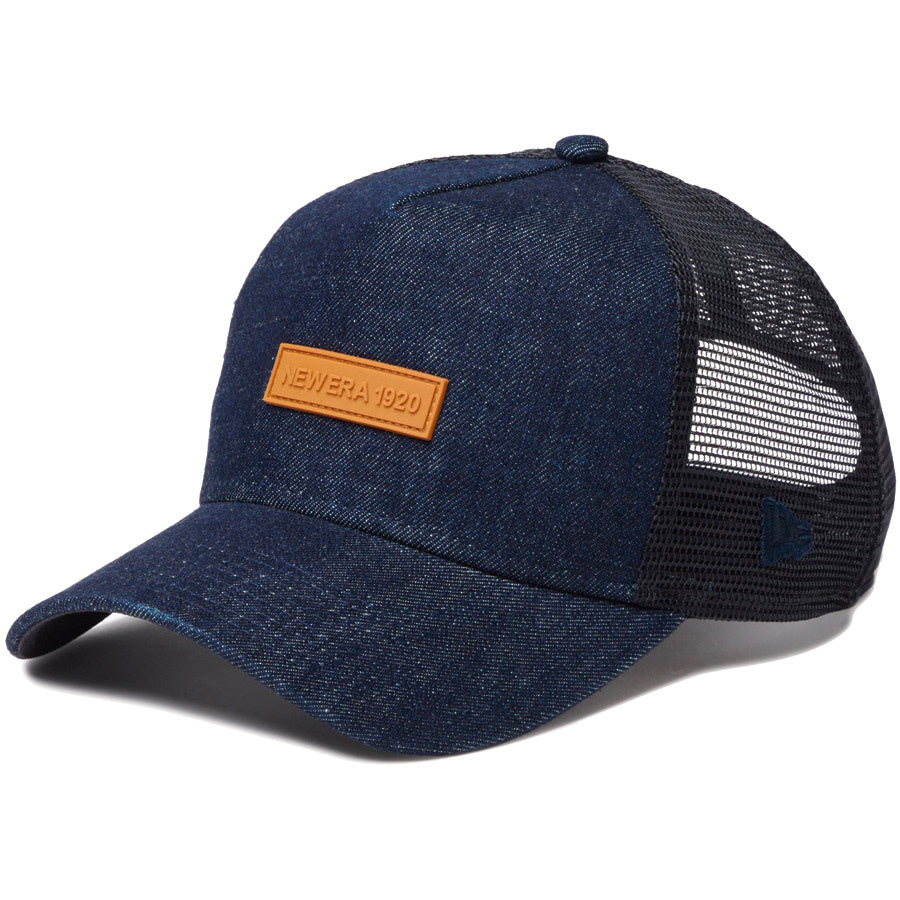 NEW ERA（ニューエラ）9FORTY A-Frame トラッカー ウォッシュドデニム 左斜め