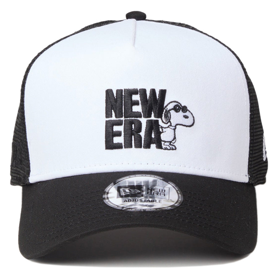 NEW ERA 9FORTY ピーナッツ ジョークール ブラックホワイト 正面