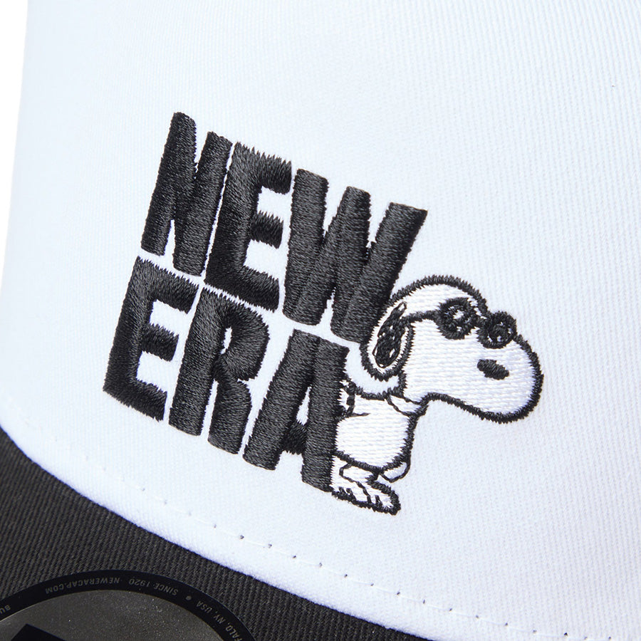 NEW ERA ジョークール ロゴ刺繍 ブラックホワイト
