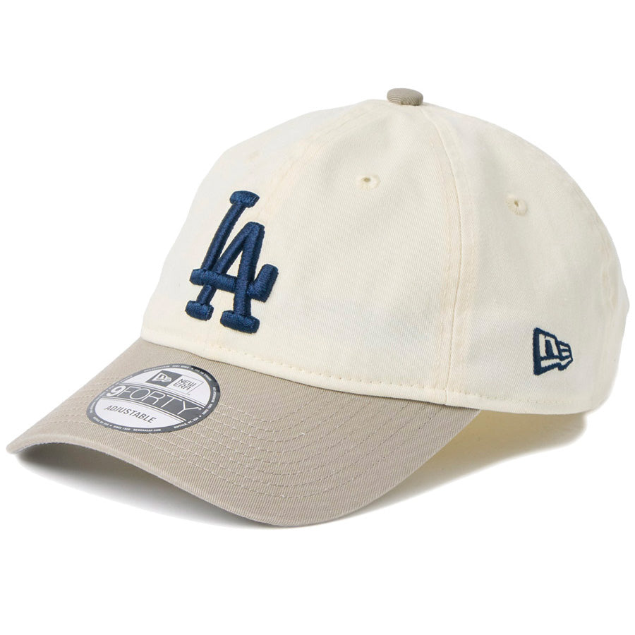NEW ERA（ニューエラ）9FORTY アンストラクチャード ドジャース クロームペブル 左斜め