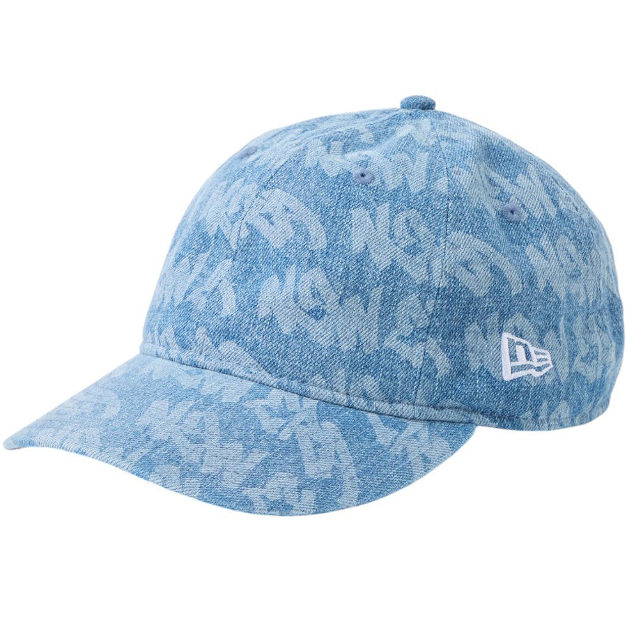 NEW ERA ウォッシュドデニムキャップ 左斜めスタイル
