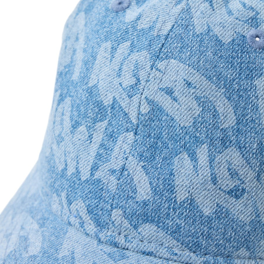 NEW ERA レーザー加工ロゴ ウォッシュドデニム ディテール