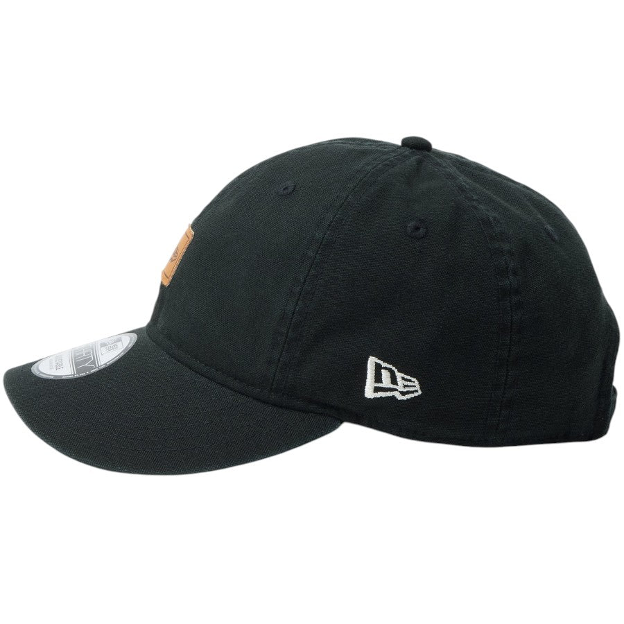 NEW ERA 9THIRTY フラッグロゴ 刺繍 ブラック 左向き
