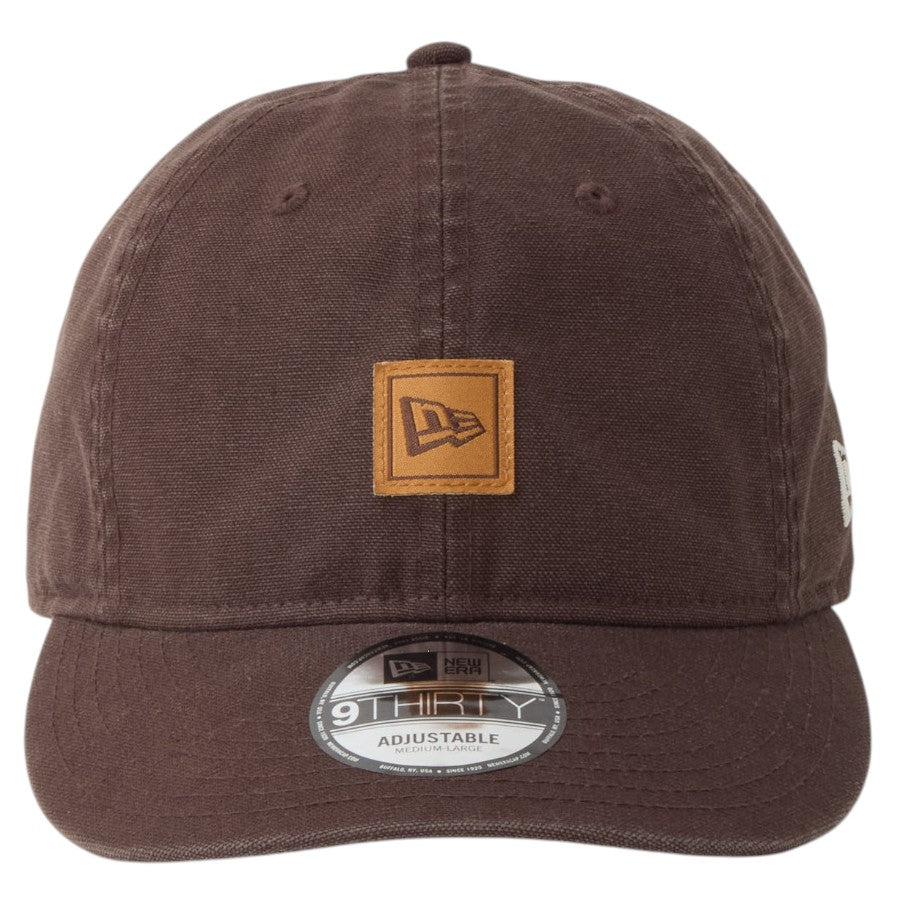 NEW ERA 9THIRTY Washed Duck ブラウンスエード 正面