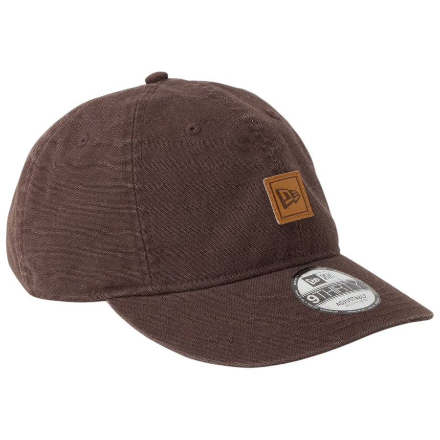 NEW ERA 9THIRTY Washed Duck ブラウンスエード 右斜め