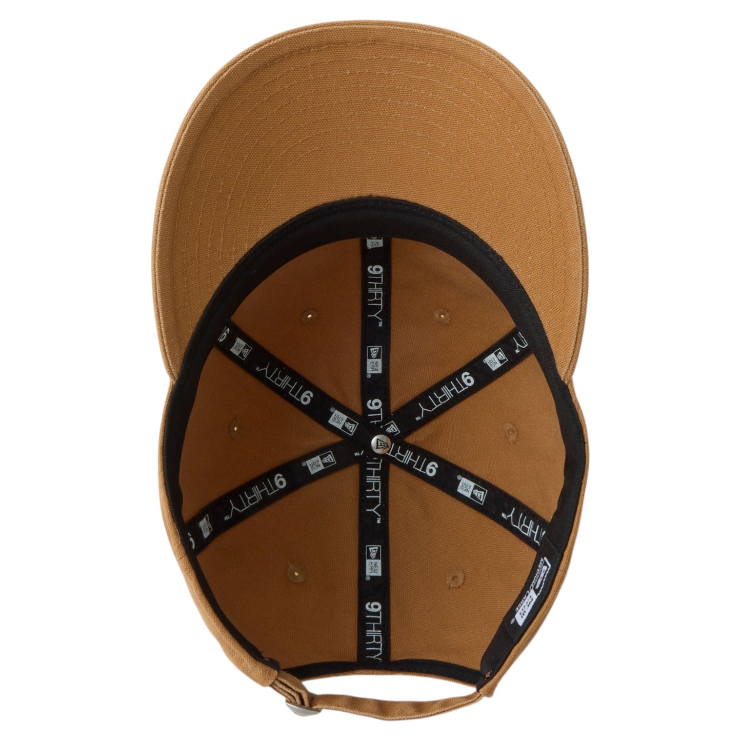NEW ERA 9THIRTY Washed Duck ライトブロンズ 内側全体 バイザー裏