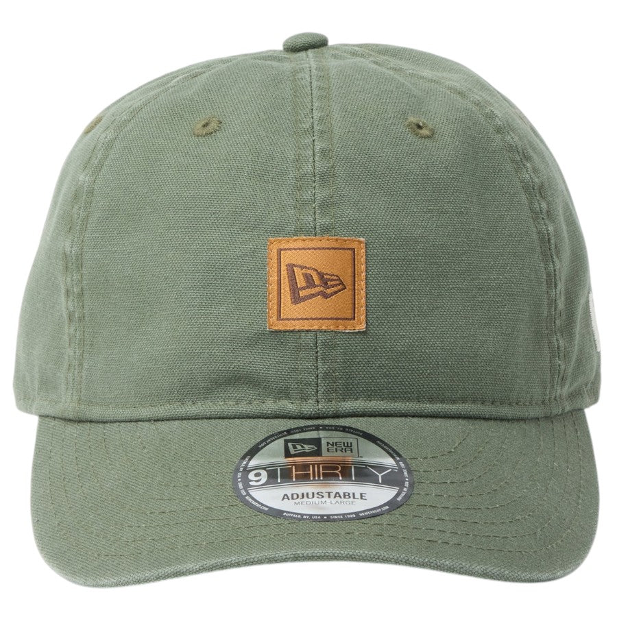 NEW ERA 9THIRTY Washed Duck オリーブ 正面