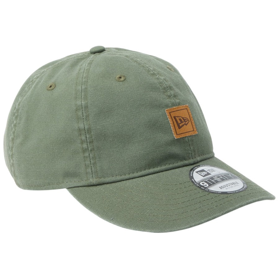 NEW ERA 9THIRTY Washed Duck オリーブ 右斜め