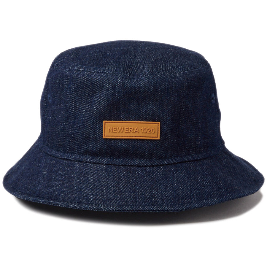 NEW ERA（ニューエラ） バケット01 ラバーパッチ デニム 正面